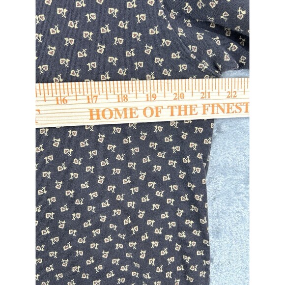 Ralph Lauren Polo Golf Shirt Sz M Brown Floral All Over Print - Picture 4 of 6